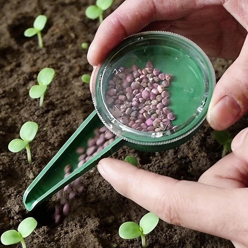Multifunctional Adjustable Handheld Planter & Seed Sower, Garden Seeding Dispenser Tool for Various Seed Sizes Qme