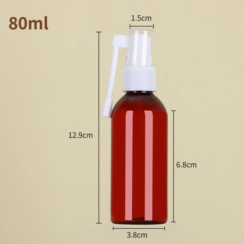 10- PET Spray Bottle Elephant Trunk Nasal Cosmetic Jars Pot Sample Qme 80ml