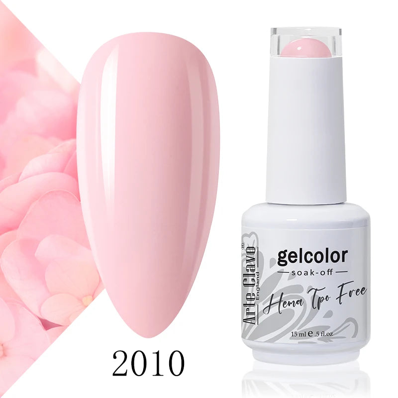 Arte Clavo Colourful Gel Nail Polish Art Varnishes Macaron Semi Qme 2010