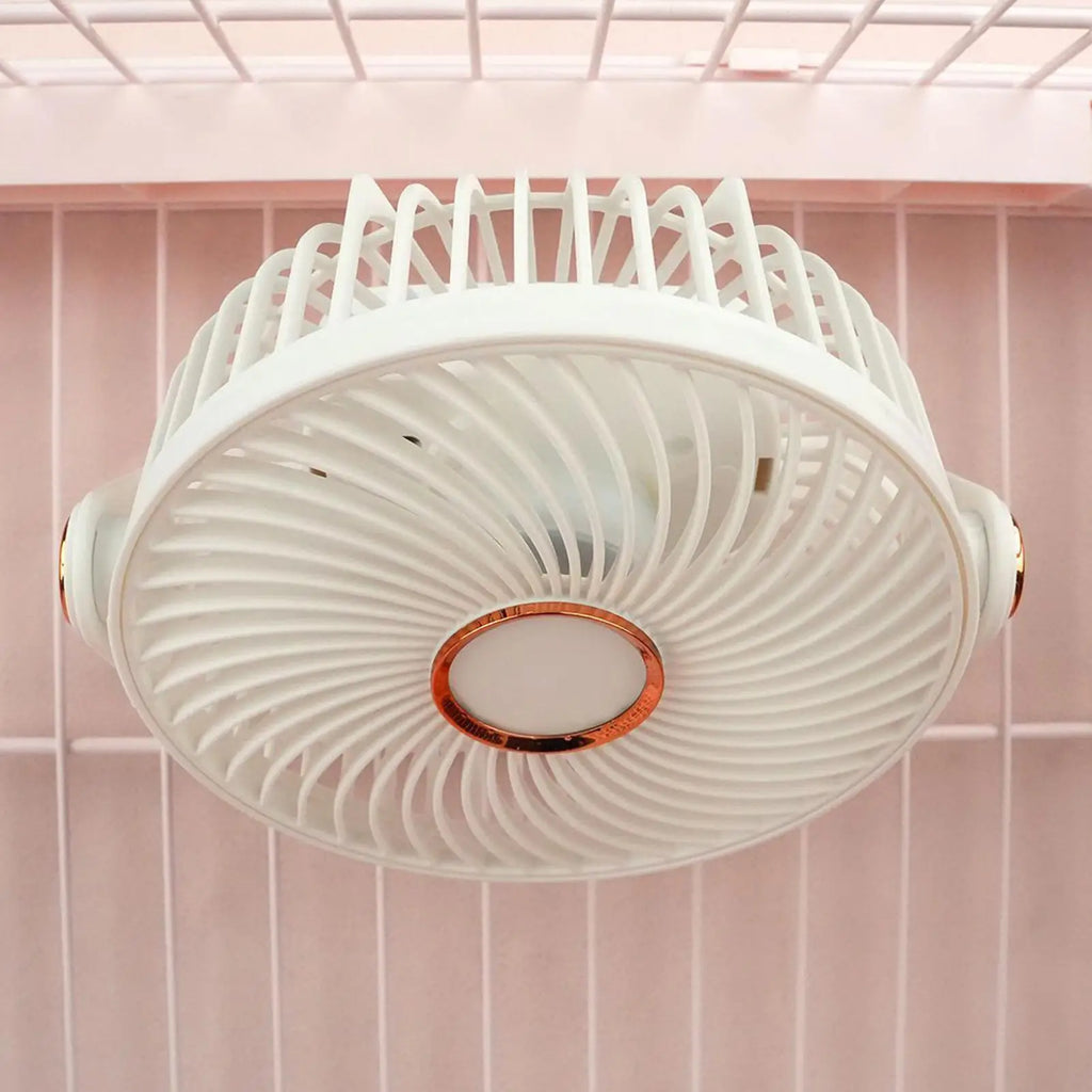 Bunny Cooling Fan Portable No-Drill USB Rechargeable Hamster Summer Cooling Fan for Gerbil Chinchilla Ferret Summer Home Qme