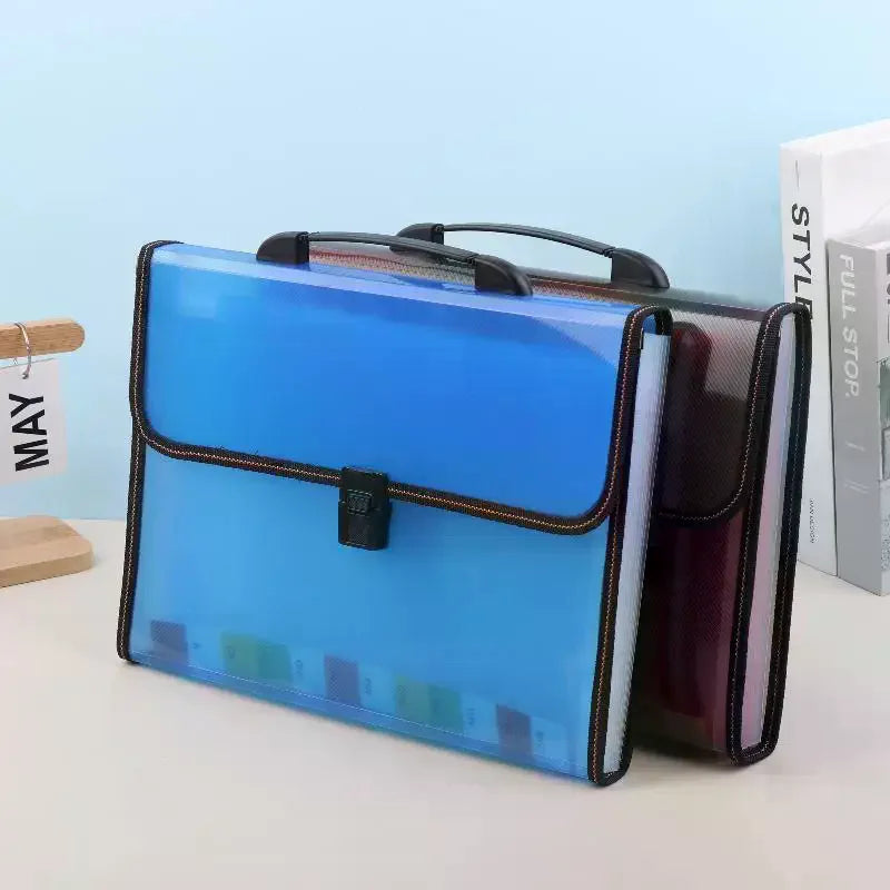 Large Capacity Waterproof File Transparent Folder Press Button Qme