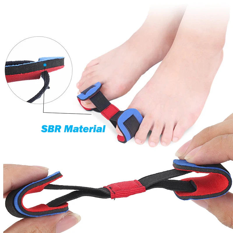 Pexmen Elastic Big Toe Binding Cushion Belt Soft Flexible Partition Qme