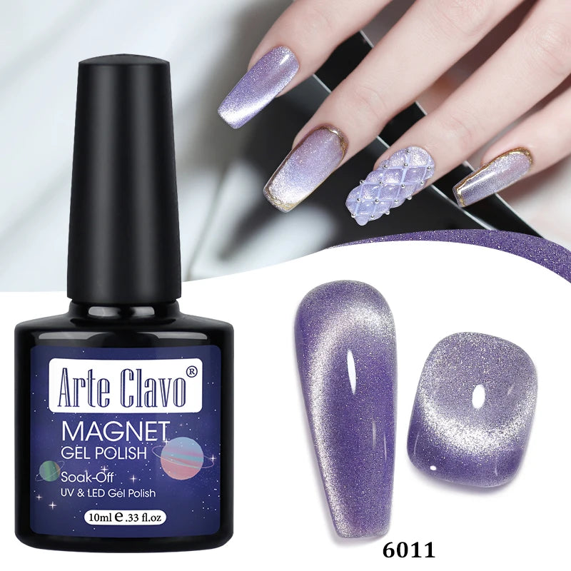 Arte Clavo Shining Transparent Cat Eye Magnetic Gel Unicorn Auroras