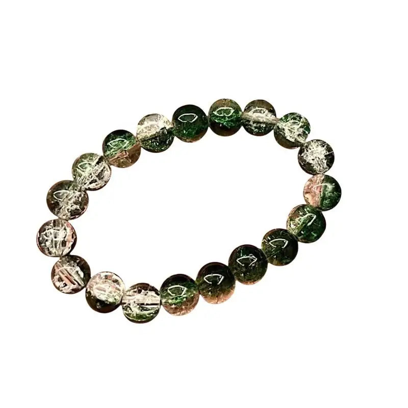 Natural Black Coloured Elastic Beaded Bracelet Fashion Temperament Light Luxury High-grade Popular Couple Jewelry Chain Gifts Qme
