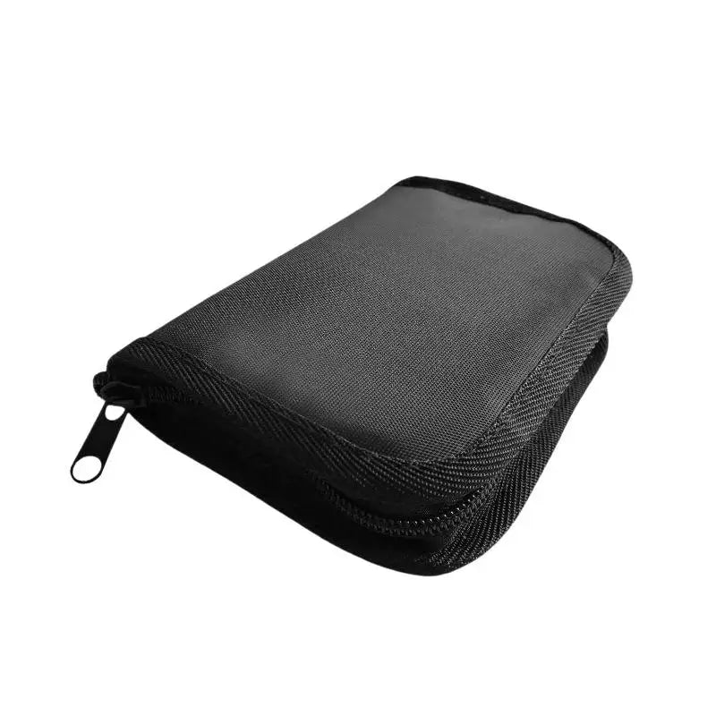 Portable Blood Glucose Meter Storage Bag Household Blood Pressure And Oxygen Meter Carrier Organizer Black Zipper Storage Bag Qme