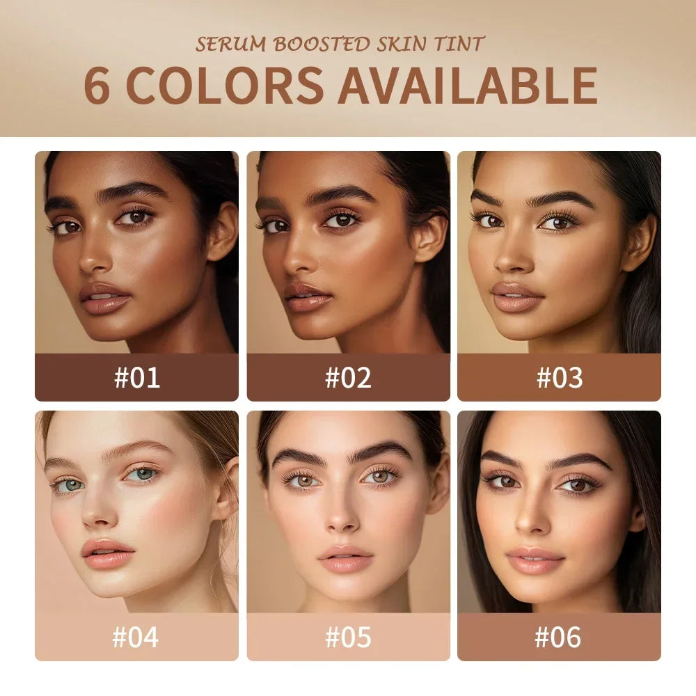 Stick Foundation Balm Serum Boosted Skin Tint Smooth Plumper Hight Qme
