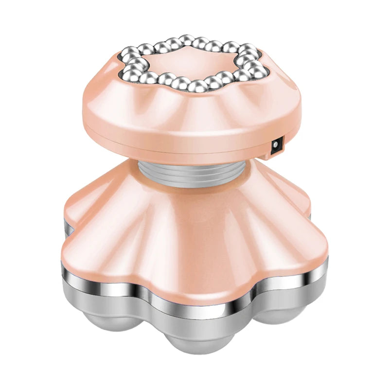 USB Mini Body Massager Triangular Electric Massage Tool Relaxation Qme 10CM pink