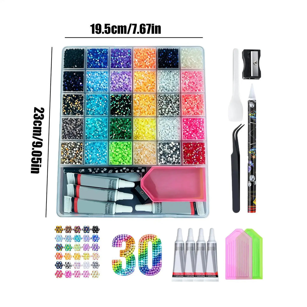 Rhinestones Bedazzling 40000 Art Making Crafts Beads Flatback Qme