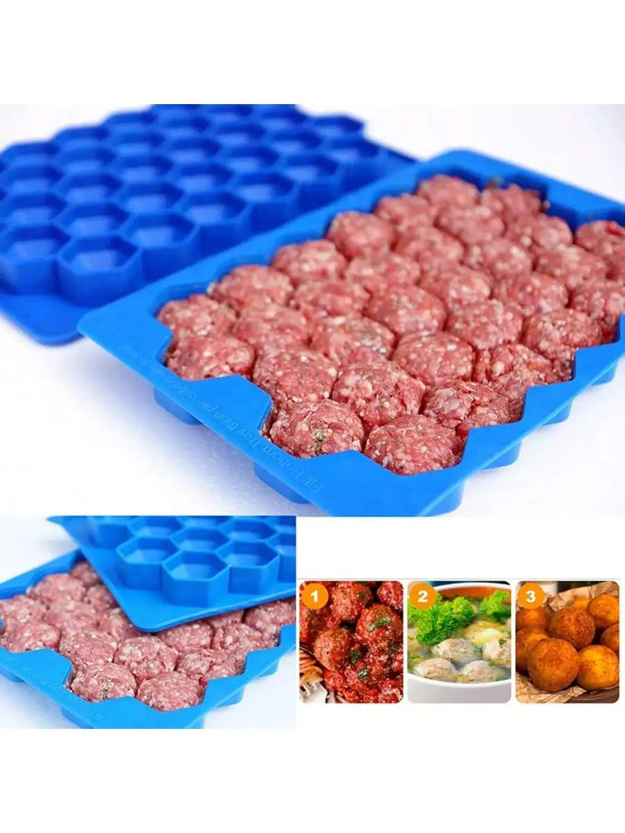 37 Grid Silicone Meatball Maker Rice Ball Shaker Mold Fish Balls Beef Qme