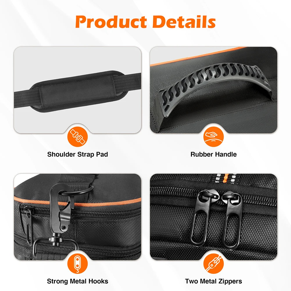 Carrying Case for Jackery Explorer 1000 V2 Travel Carrying Bag Protective Case Waterproof Anti-drop with Shoulder Strap & Handle Qme