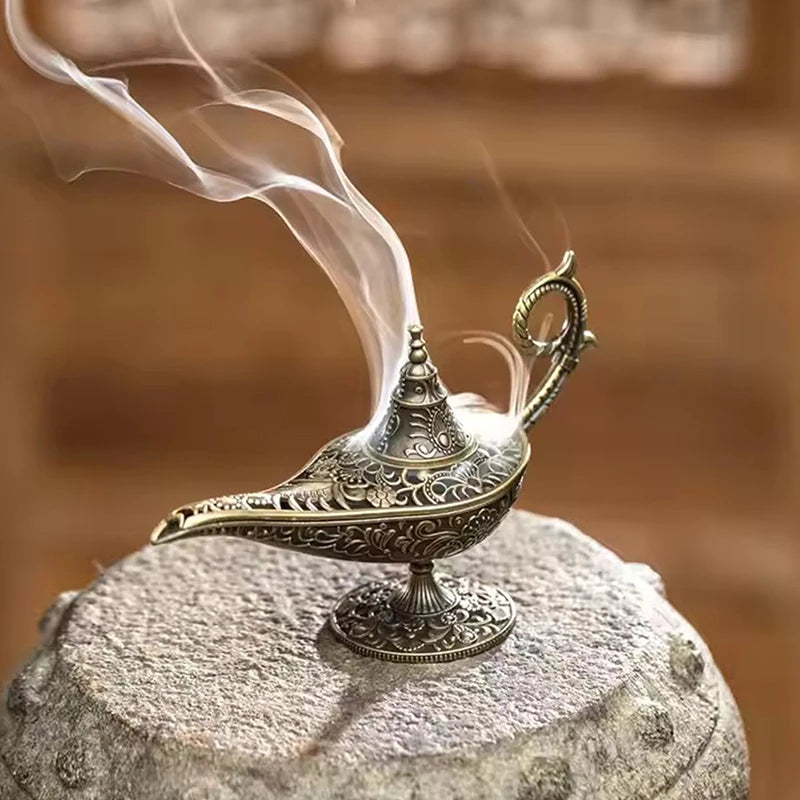 Home Decor Arabic Incense Burner Scented Unscented Candle Holder Qme