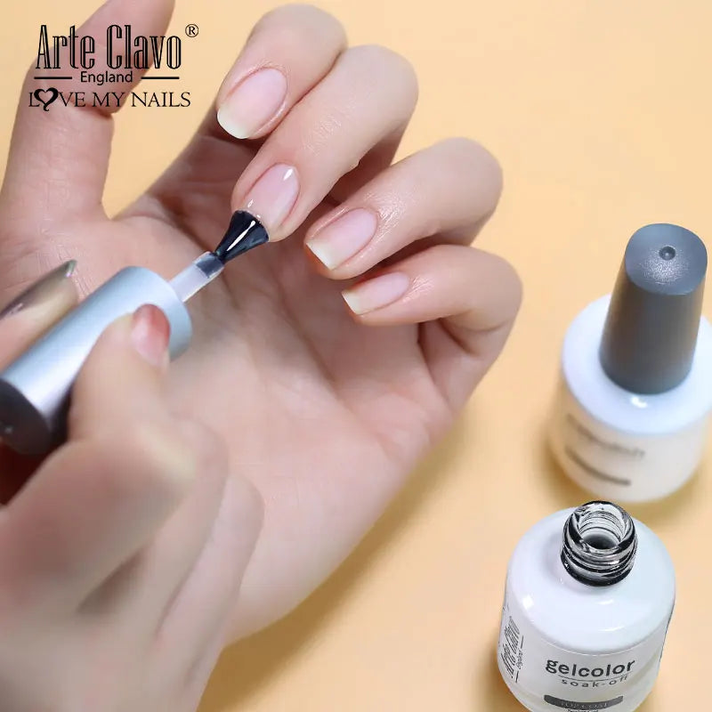 Arte Clavo Base Coat Gel Nail Polish Functional Remover UV LED Lamp Qme