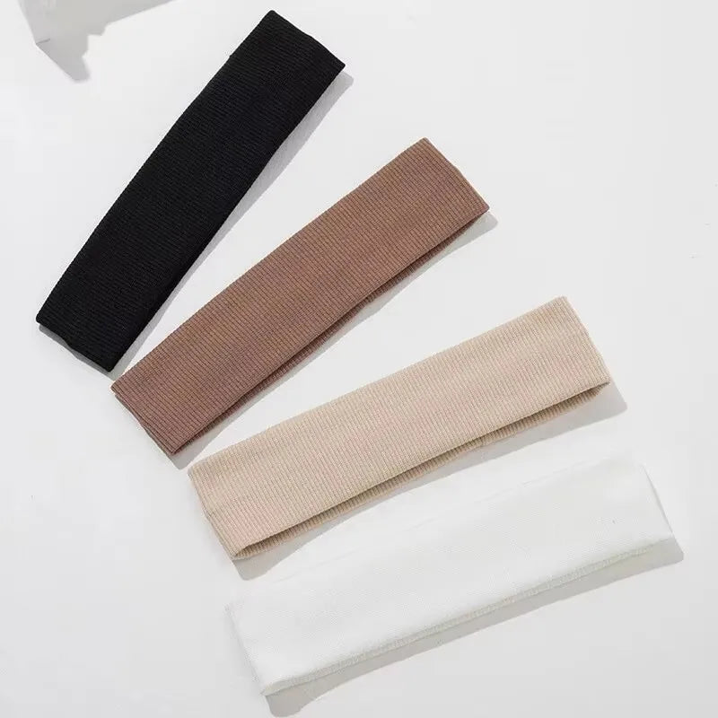 Children's Sports Headband 5X20CM Adjustable Elasticity Sweat Absorption And Skid Head Strap Sports Solid Color Headscarf 1Pcs Qme 1pcs random color