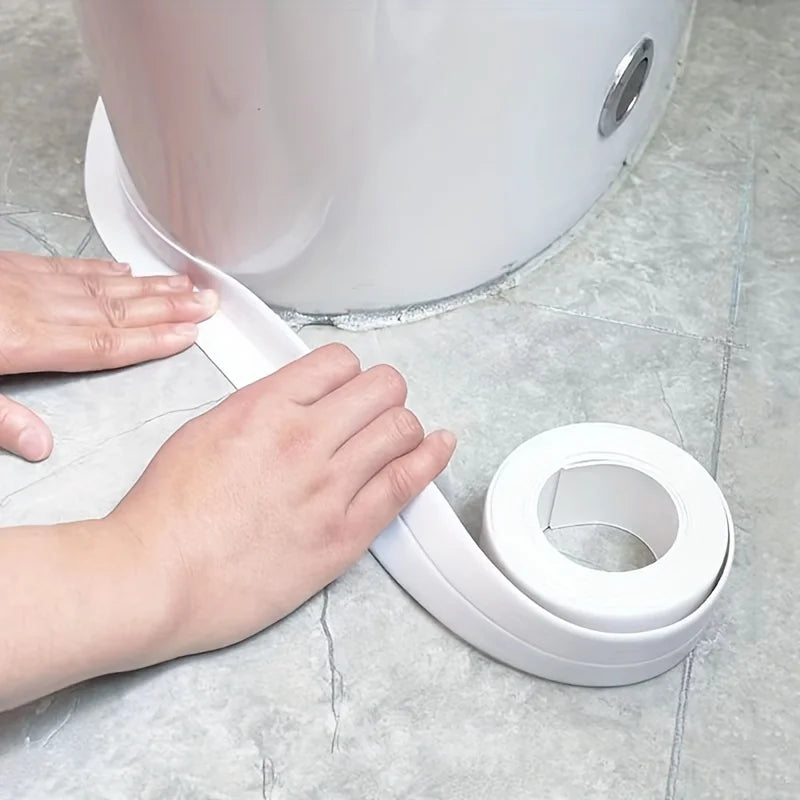 Anti-Mold Waterproof Seal Strip Self-Adhesive Kitchen Sink Bathroom Edge Oilproof Gap Filler Strip for Toilet Bathtub CornerWall Qme