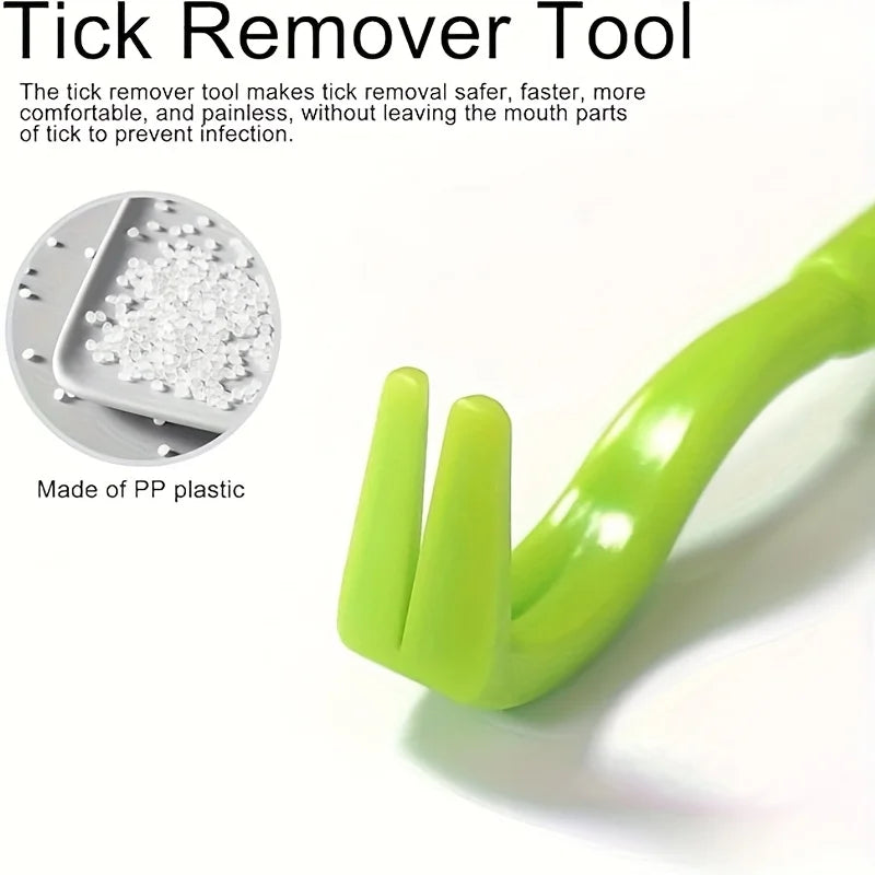 3pcs Tick Removal Tool Set for Dogs & Cats - Easy, Precise & Safe Pet Tick Extractor Kit Qme