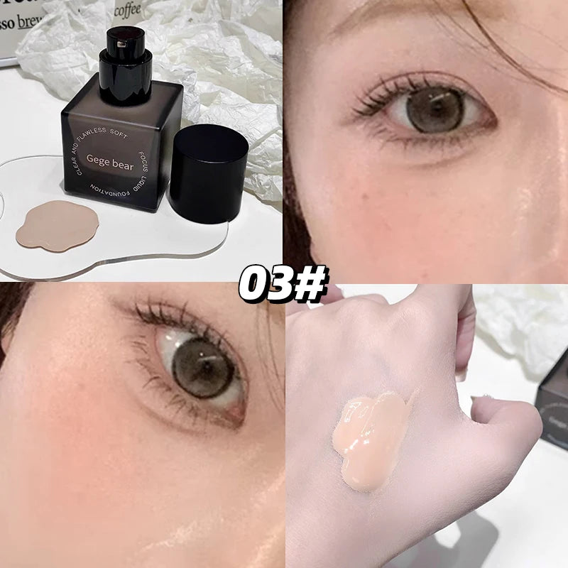 Gege Bear Clear Flawless Foundation Natural Hydrating Long-lasting Qme GX1385-3