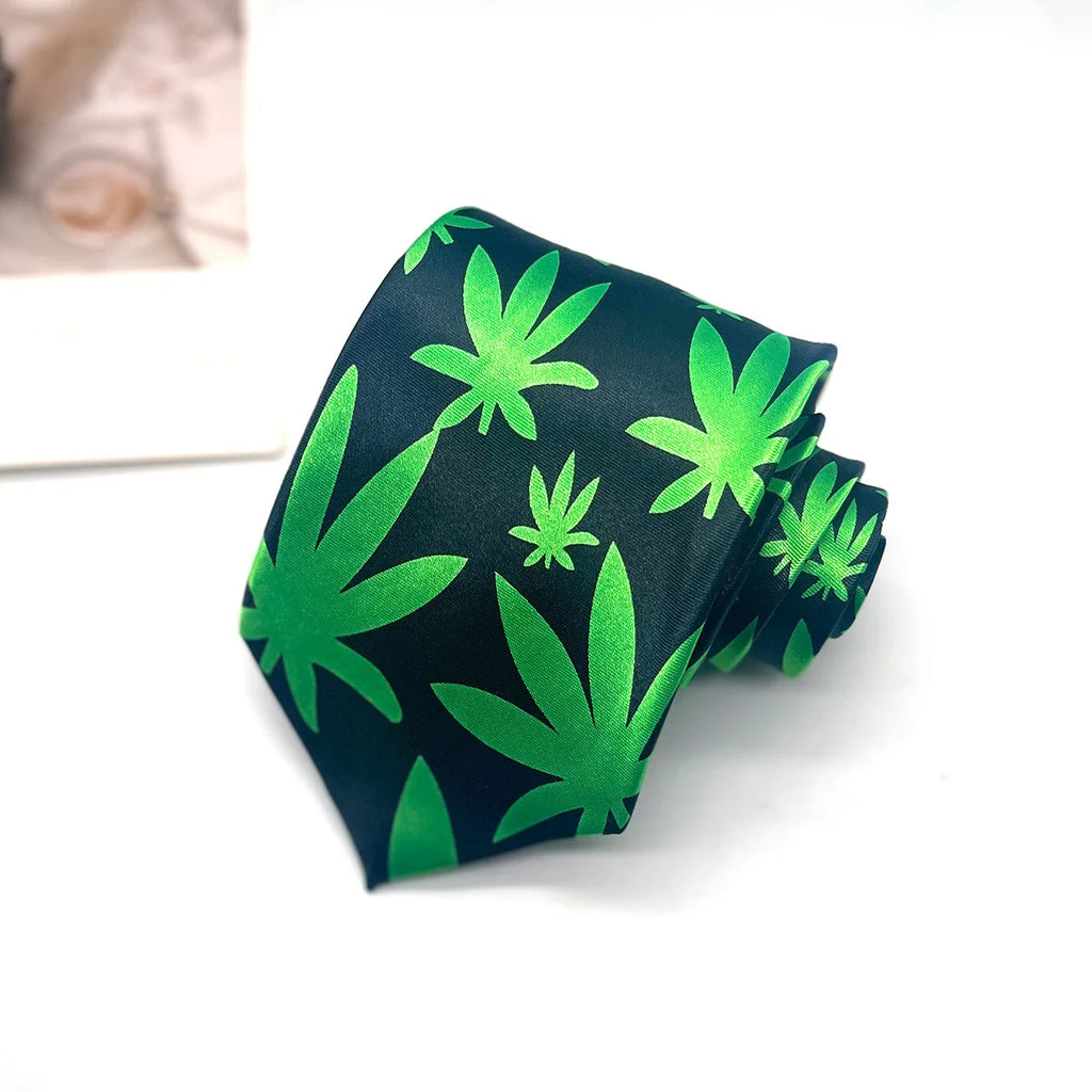 Men's Ties Geometric Designs Flower Leave Men Neckties Jacquard Qme
