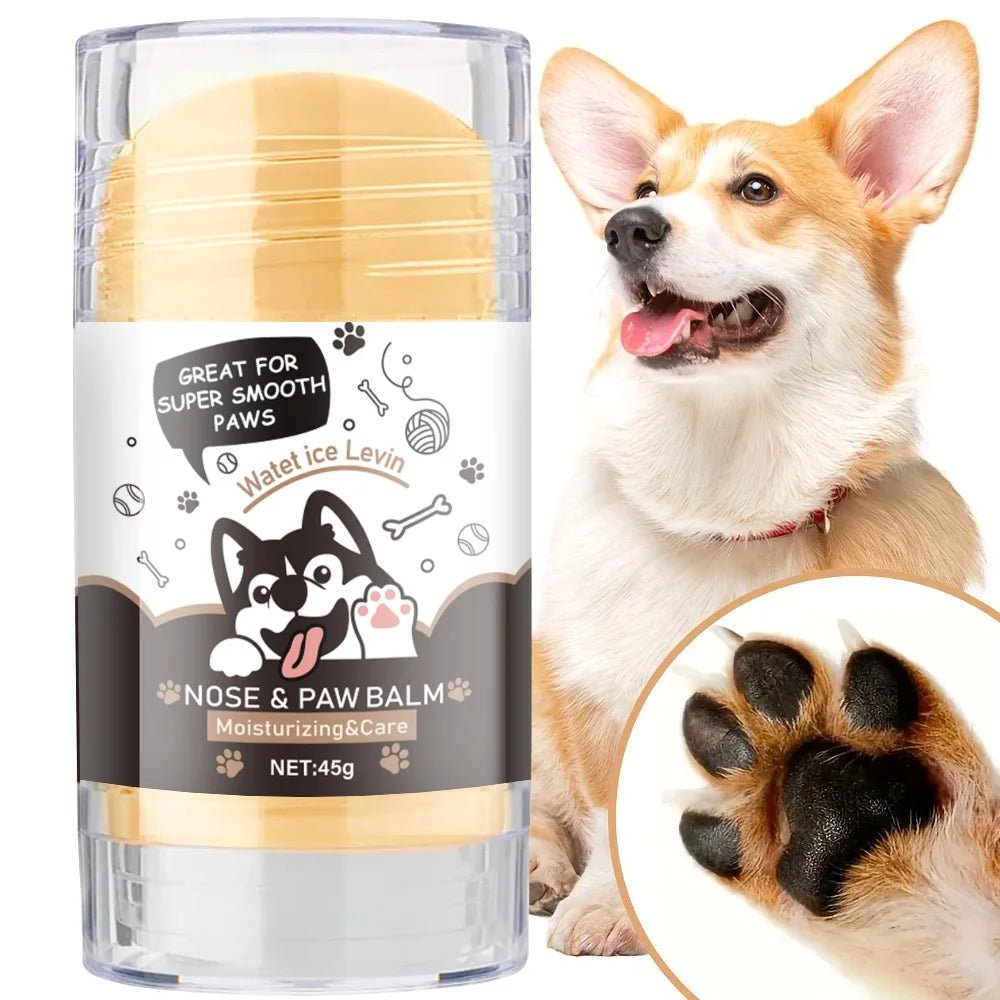 Dog Paw Balm - Lick Safe Snout Soother - Moisturizes, Soothes, and Nourishes Irritated Paw Pads and Nose - Prevents Cracks and Wounds - Dog Paw Balm Contains Wax, Oil, Butter, and Extracts Qme Default Title