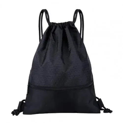 Outdoor Sports Waterproof Backpack Portable Folding Bag Student Qme Black