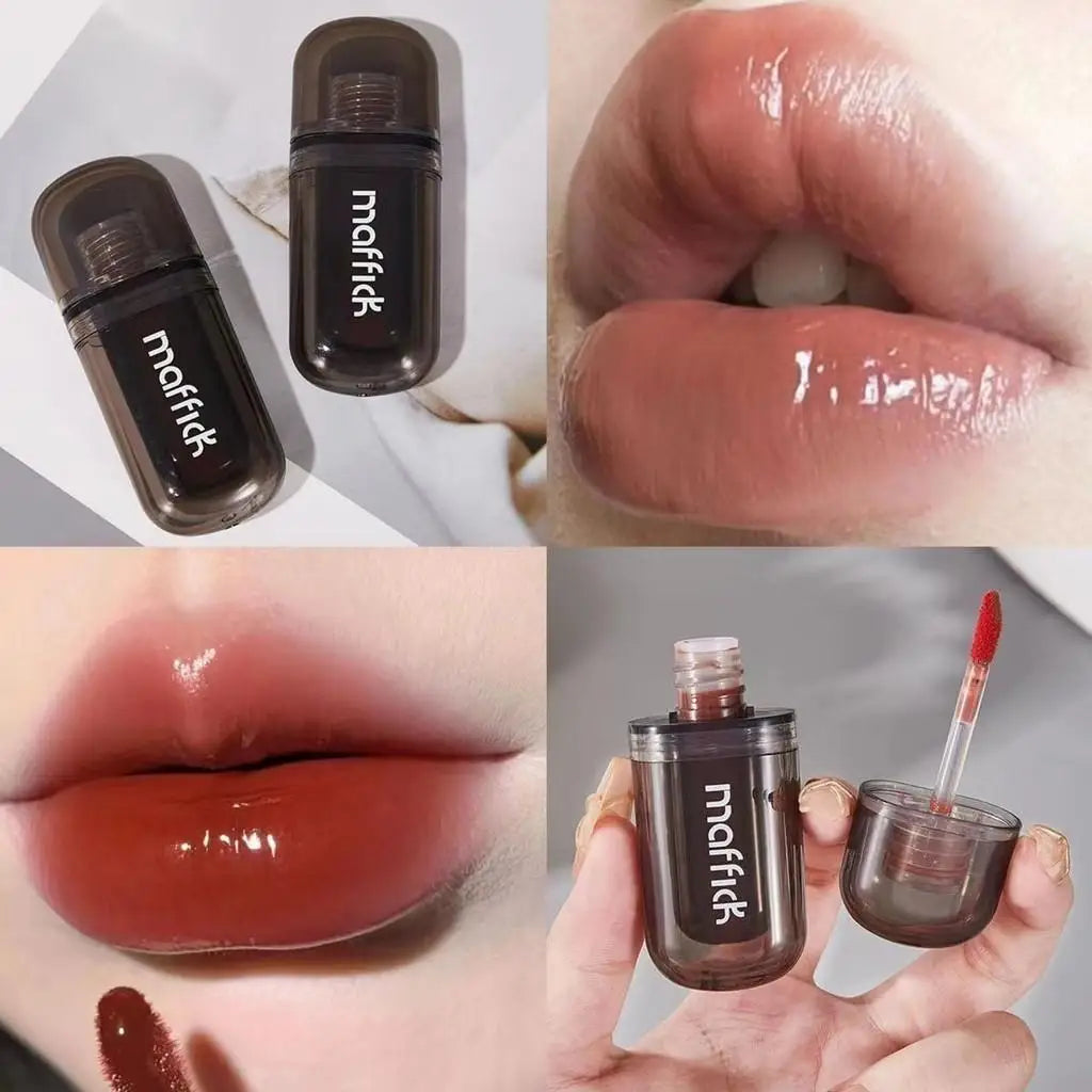 Waterproof Sweat Proof Non Smudging Small Black Tube Lip Gloss Qme