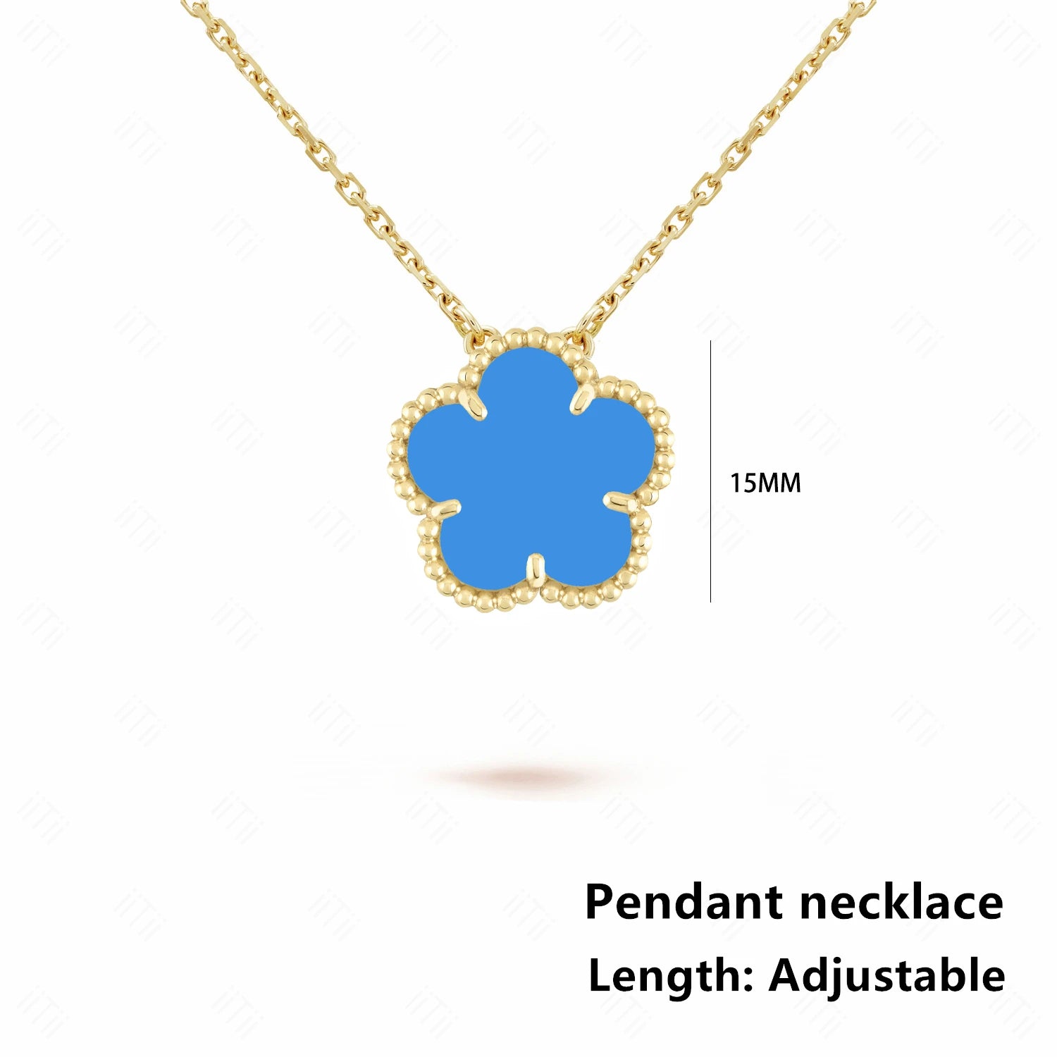 INS Hot Selling 15mm Natural Stone Five Leaf Flower Set Bracelet Necklace Flower Jewelry For Women Free Shipping For Daily Wear Qme