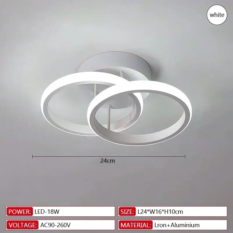 Nordic swallow-tailed Ceiling Light Modern Acrylic White Black Pendant lamp Interior Fancy Lights Decoration LED Lighting Qme B