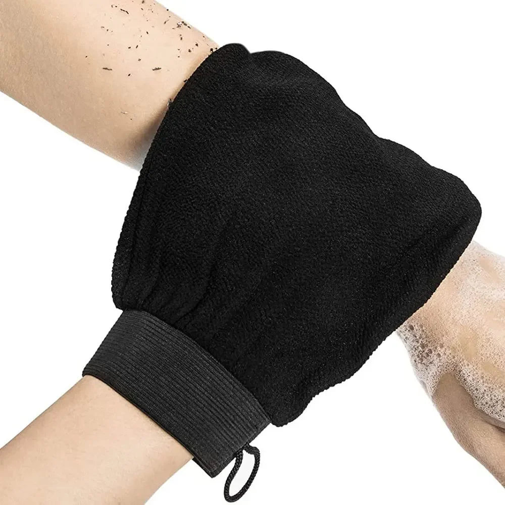 Moroccan Hammam Exfoliating Shower Gloves Painless Remove Dead Skin Scrub Body Korean Massage Mitt Bathroom Cleaning Gadget 1pc Qme