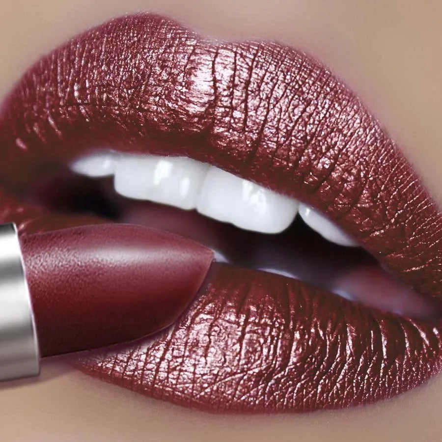 Red Metallic Lipstick Long Lasting Glitter Waterproof Lip Glaze Qme