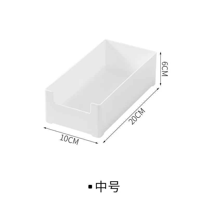 Transparent Data Cable Organizer Case Classification Dustproof Card Organizer Clutter Collection Divided Grid Box for Home Qme White One Size