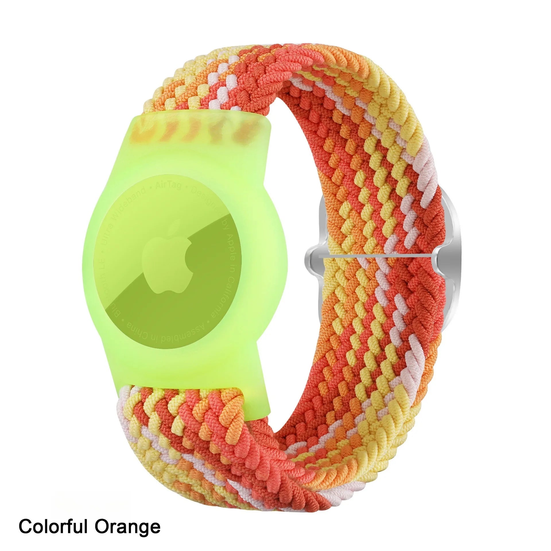 A Nylon Watch Strap for Apple Watch with Scratch-Resistant Protective Cover Replacement Accessory for Adults And Kids Qme Colorful orange