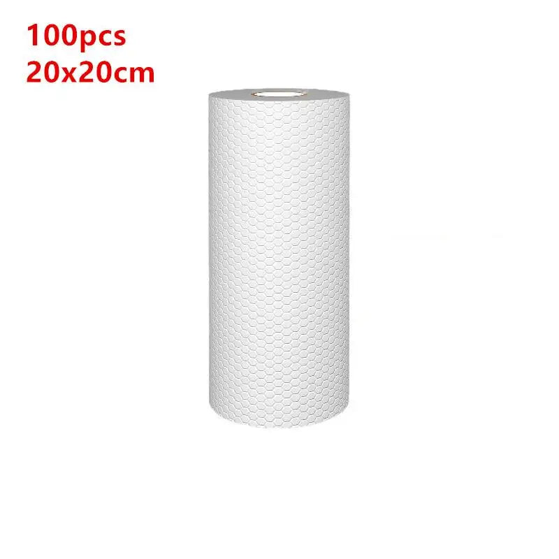 Kitchendisposable Rags Thicken Reusable Non-woven Cleaning Cloths Qme 100PCS
