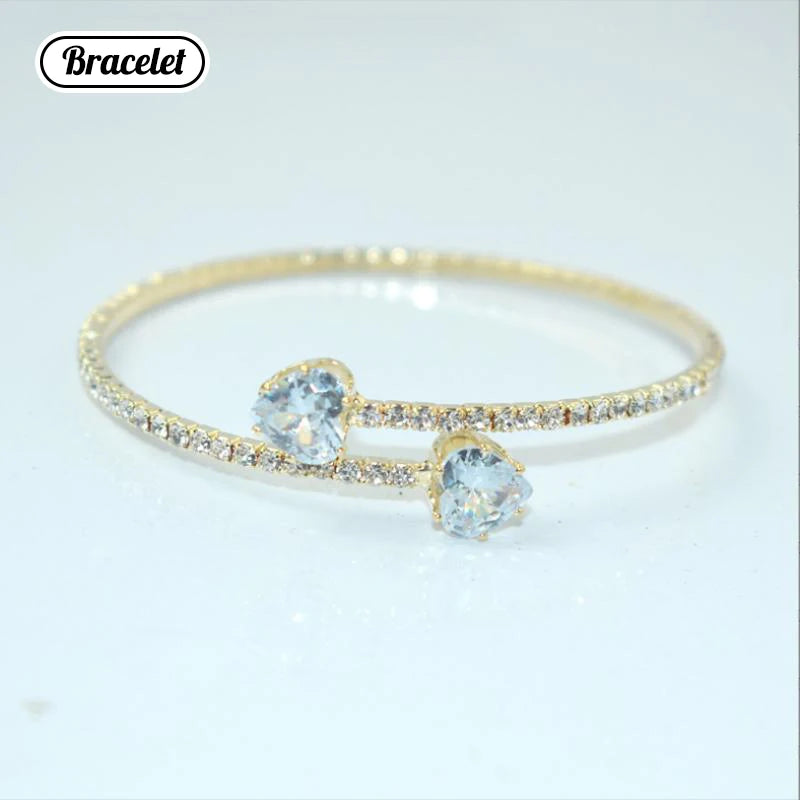 Full Diamond And Large And Small Pearl Open Collar For Women Japanese And Korean Personality Neck Strap Clavicle Chain Qme A9