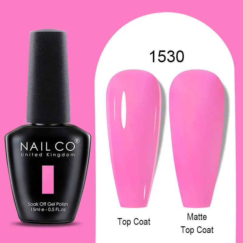 NAILCO Winter Red Gel Nail Polish Semi Permanent Soak Off Varnishes