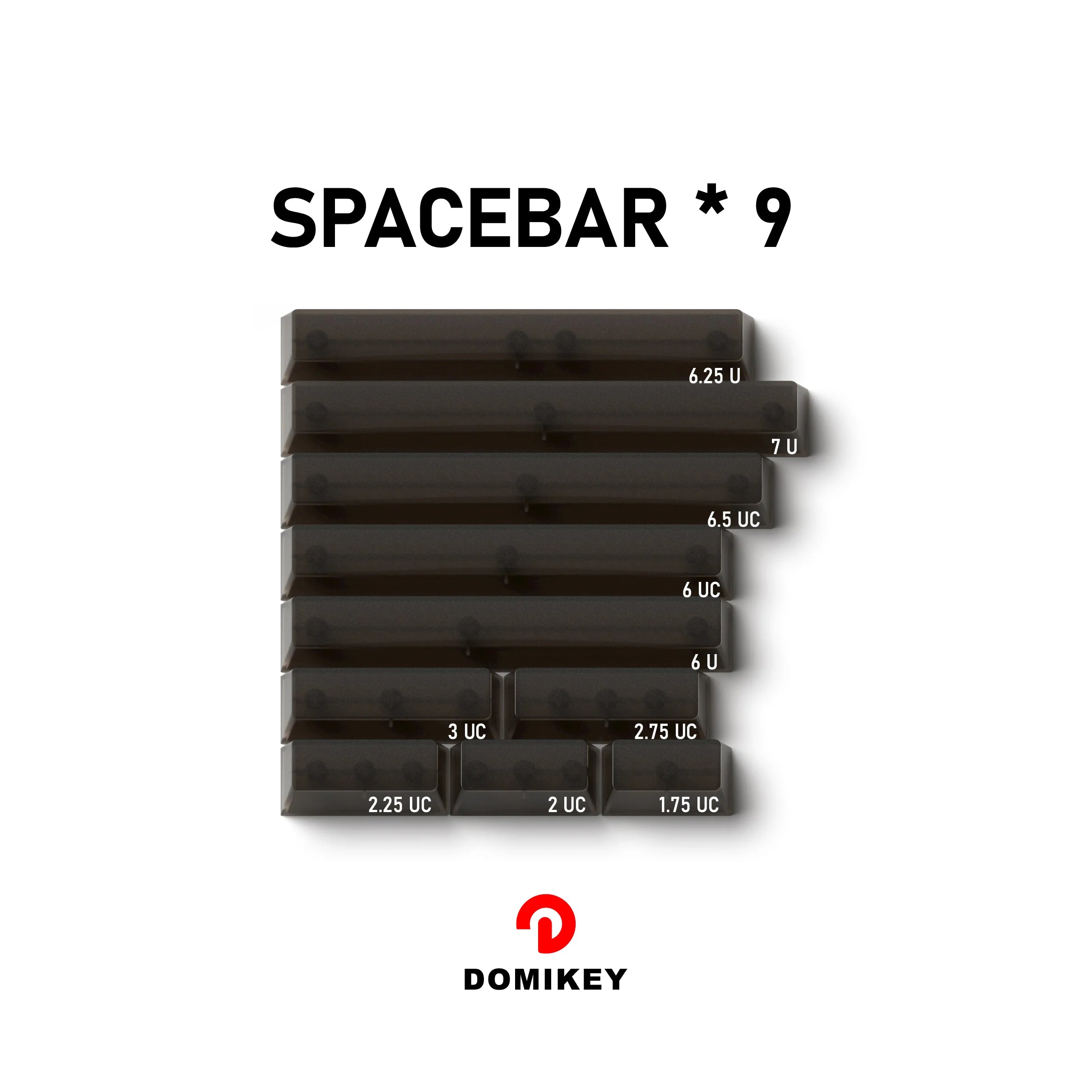 Domikey Obsidian Mechanical Keyboard WOB Cherry Profile ABS Keycaps Black White Triple Double Japanese Black Translucent Keycaps Qme SPACEBAR