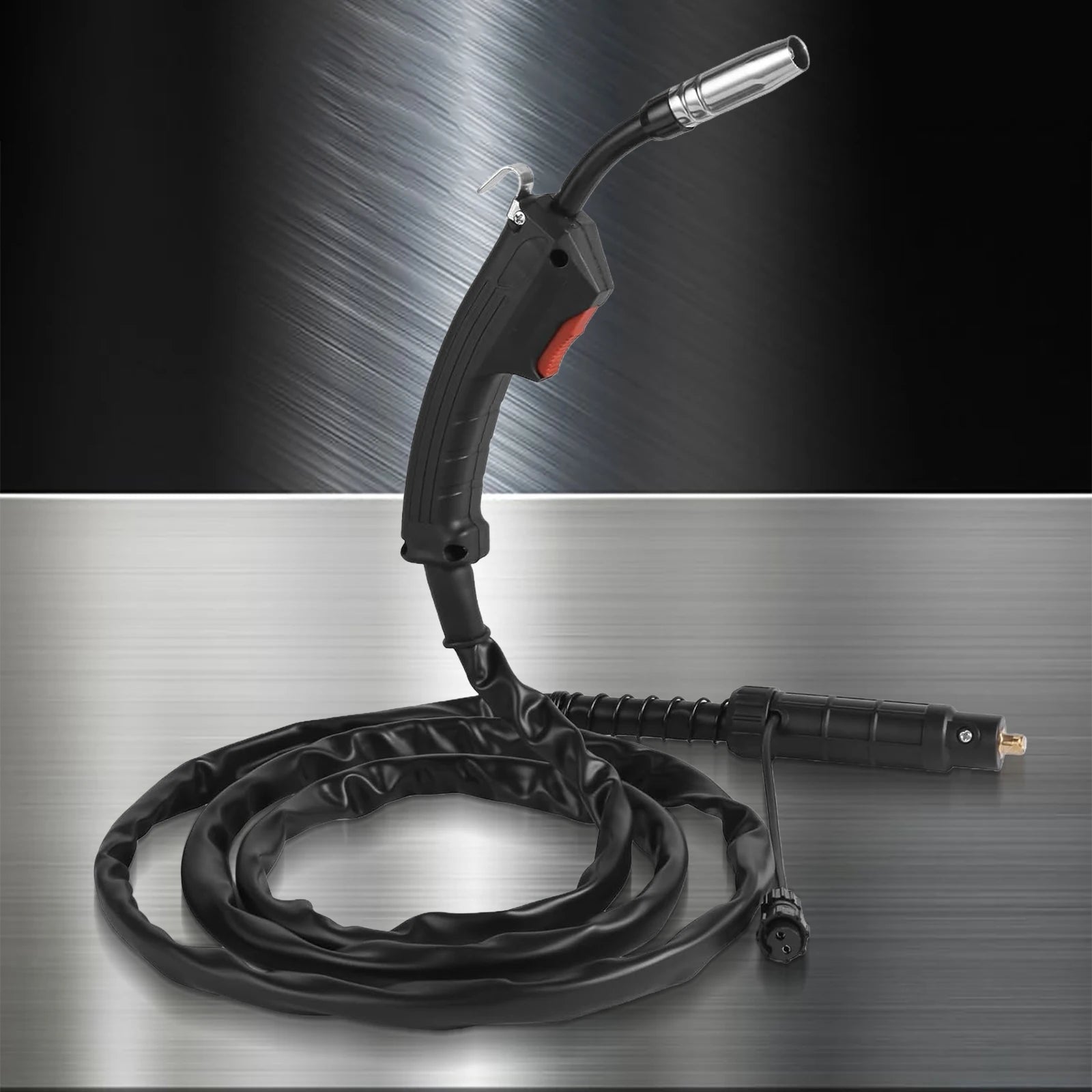 Semiautomatic F180 180A FLUX MIG Welding Gun 2M MIG Welding Gun Torch Stinger Small Welding Machine Flux Cored Wire Qme