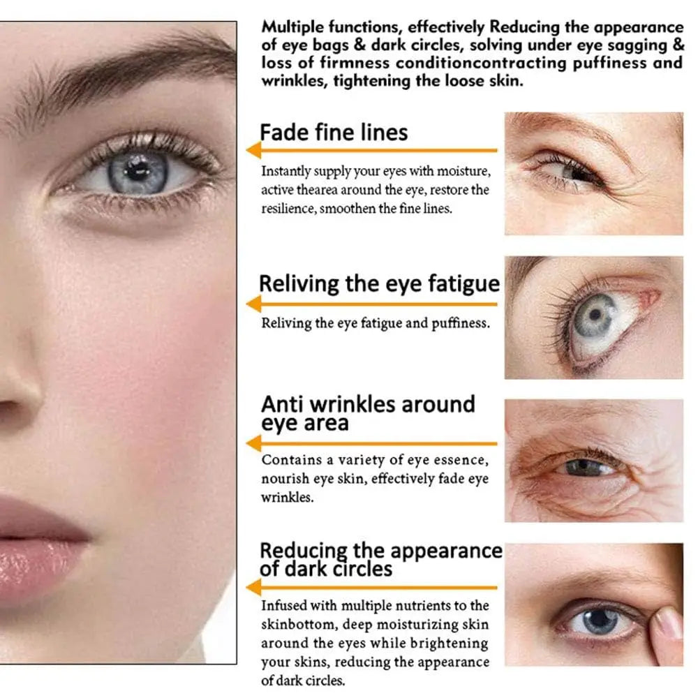 Collagen Eye Cream Faded Wrinkles Lifting Firming Fine Lines Serum Moisturizing Whitening Facial Essence Skin Care Products Qme