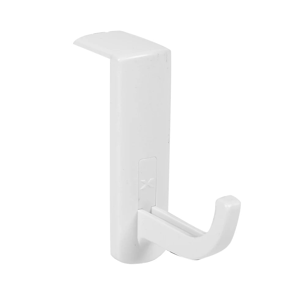 PC Monitor Earphone Stand Universal Monitor Side Headphone Hanger Stick-On Headphone Holder Headphones Accessories Qme WHITE