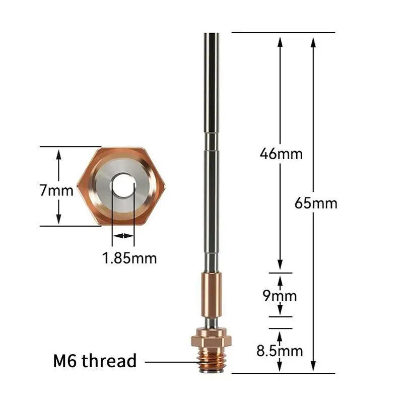 Ultimate Hardened Steel Nozzle End Extruder Prusa I3 MK4 Premium 3D Qme