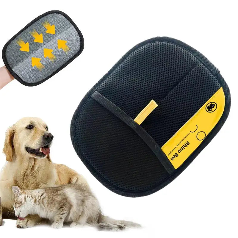 2025 Pet Hair Removal Glove Cats Dogs Remover Electrostatic Gloves Qme