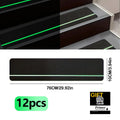 Luminous Anti-Slip Traction Tape Outdoor/Indoor Stair Step Anti-Slip Tape Stair Tread Waterproof Anti-Slip Tape Qme 12pcs