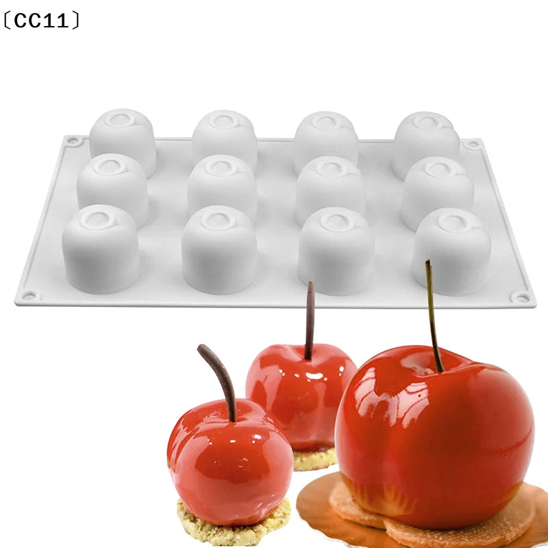 Pineapple Pear Peach Fruit Series Cake Silicone Mold Mango Orange Qme