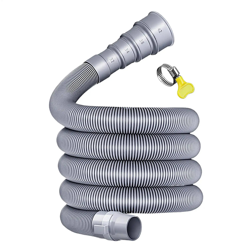 3 4 5m Caravan Sewer Pipe Foldable RV Trailer Hose Adjustable Adapter Qme