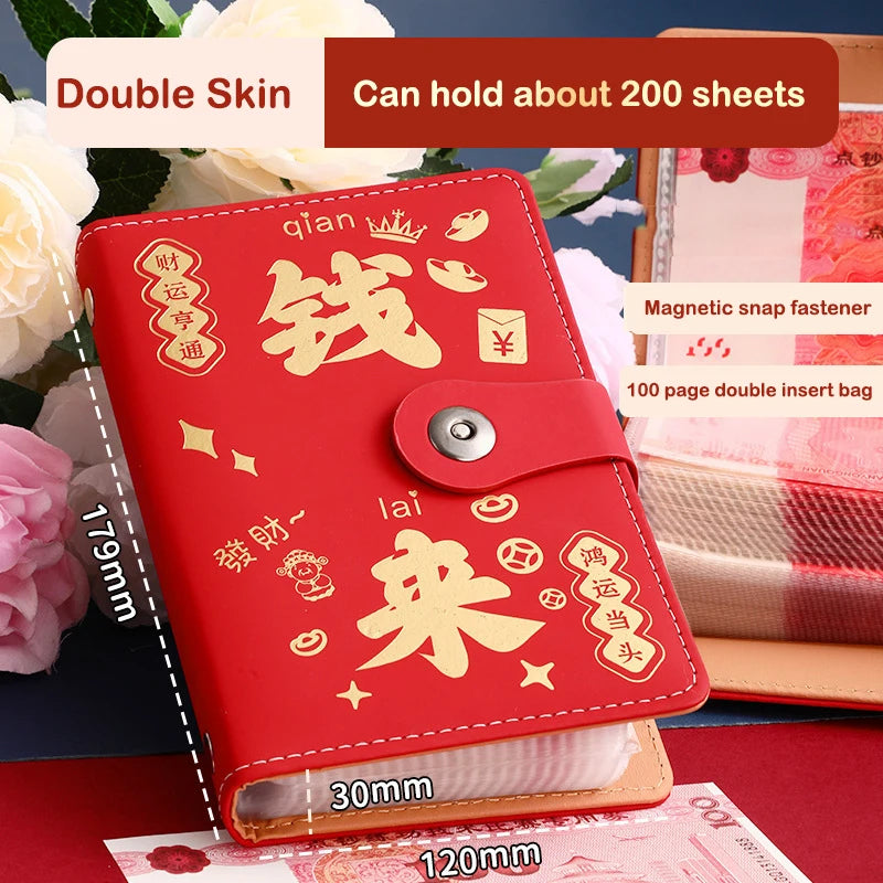 100 Envelopes Money Saving Reusable Children Challenge Notebook Qme