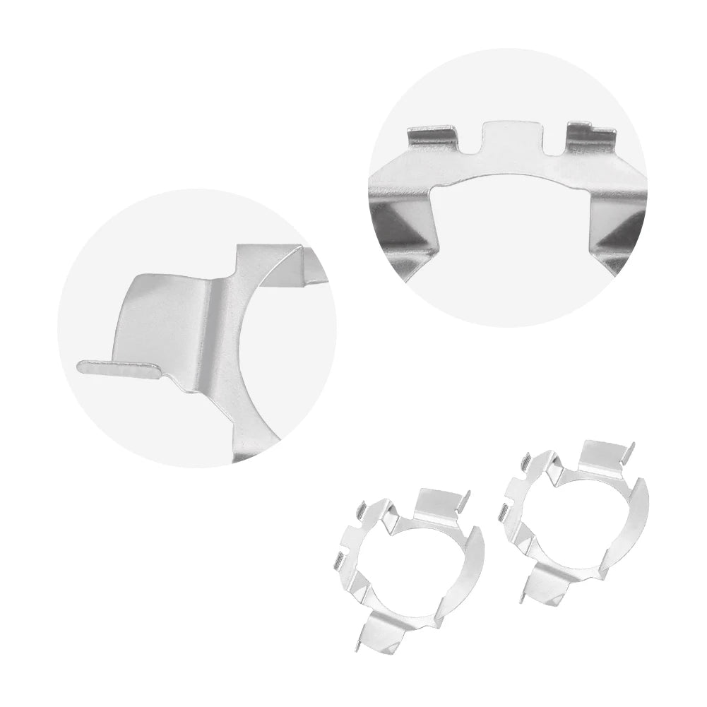 1 Pair H7 LED Headlight Adapter Retainer Holder for H7 LED Adapter H7 LED Headlight Adapter Headlight Adapter LED Retainer Qme