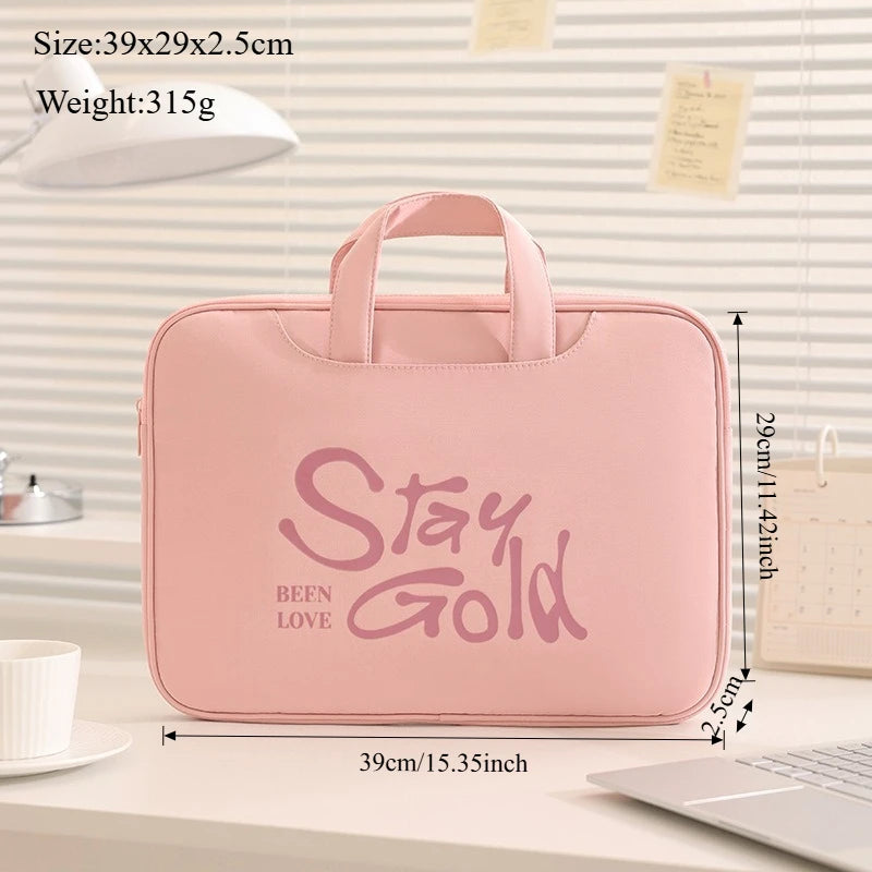 Laptop Tote 1415.6 Inch Laptop Protective Case Commuter Bag for Apple MacBook Huawei Lenovo Xiaomi HP Dell Acer Computer Case Qme LCB-Pink15.6