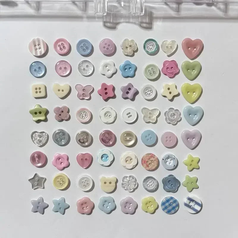 20pcs/set Multicolour Button Crafts DIY Scrapbooking Cute Sewing Button Randomly Apparel Accessories Qme