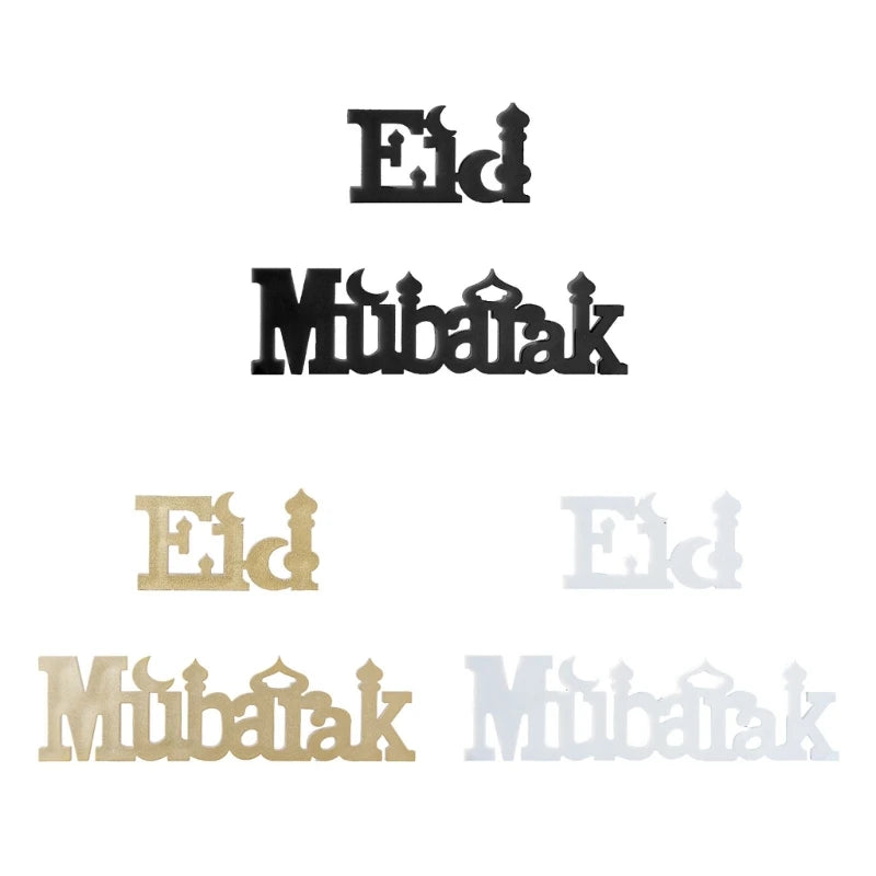 Moon Star Eid Decors Sign Mantels Shelf Desk Styling D0LD Qme