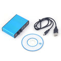 Professional External USB Sound Card Channel 5.1 Optical Audio Card Adapter Audio Driver for PC Computer Laptop Qme Blue