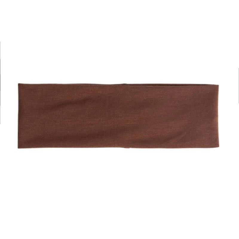 Simple Hairband Elastic Sports Headbands Headdress Quick Dry Workout Qme Brown 36pcs