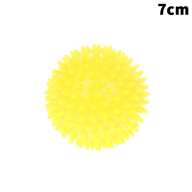 Massage Spiky Ball Yoga Training Muscle Discomfort Stress Massager Qme 7cm Yellow